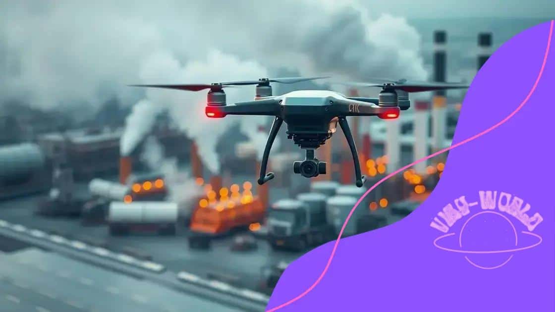 Drones in pollution tracking and management