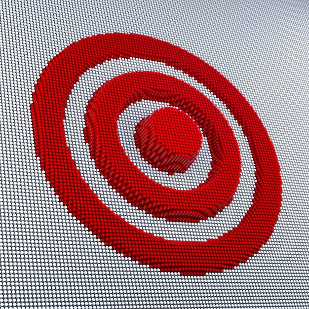 A graphic showing a target bullseye, but the arrows are scattered all around it, not hitting the center. This demonstrates the ineffective approach of brands that pursue virality without proper planning and alignment with strategic goals.