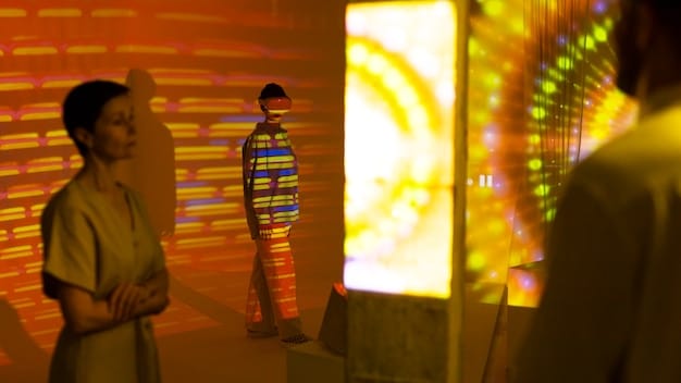 A conceptual image showing a holographic display projecting different types of viral content, such as short videos, memes, and interactive games. The image should convey the diversity and dynamic nature of online trends.