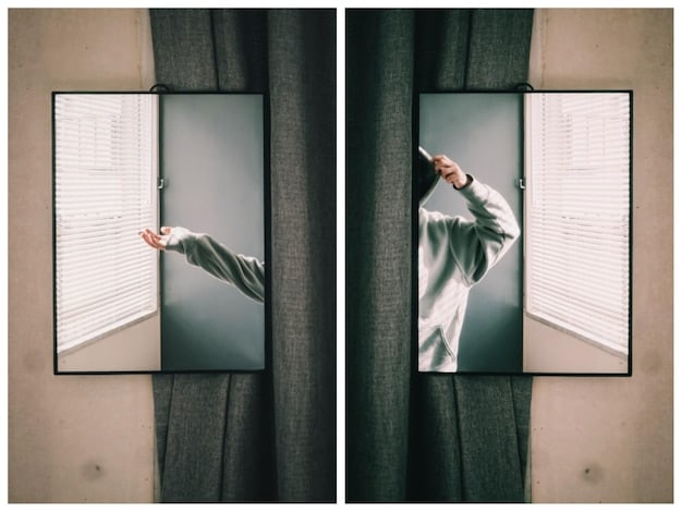 A split-screen comparison of movie posters, one with poor composition and distracting elements, and another with a well-balanced composition, clear visual hierarchy, and harmonious design.