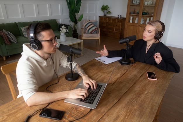 A musician and their legal team sitting across a table from streaming service representatives, engaged in a serious but professional negotiation meeting.