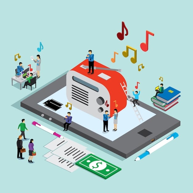 A detailed infographic showing the flow of money from various sources of music consumption (streaming, radio, film) to the different rights holders (artists, songwriters, publishers). The infographic uses clear icons and arrows to illustrate the royalty distribution process.