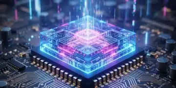 Advanced AI processor chip for edge computing applications in 2026