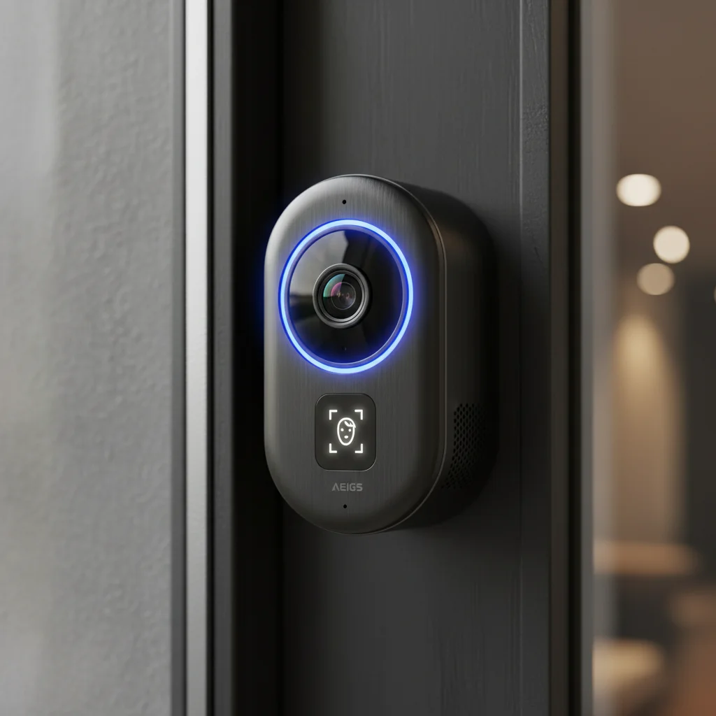 Advanced AI-powered smart security camera with facial recognition