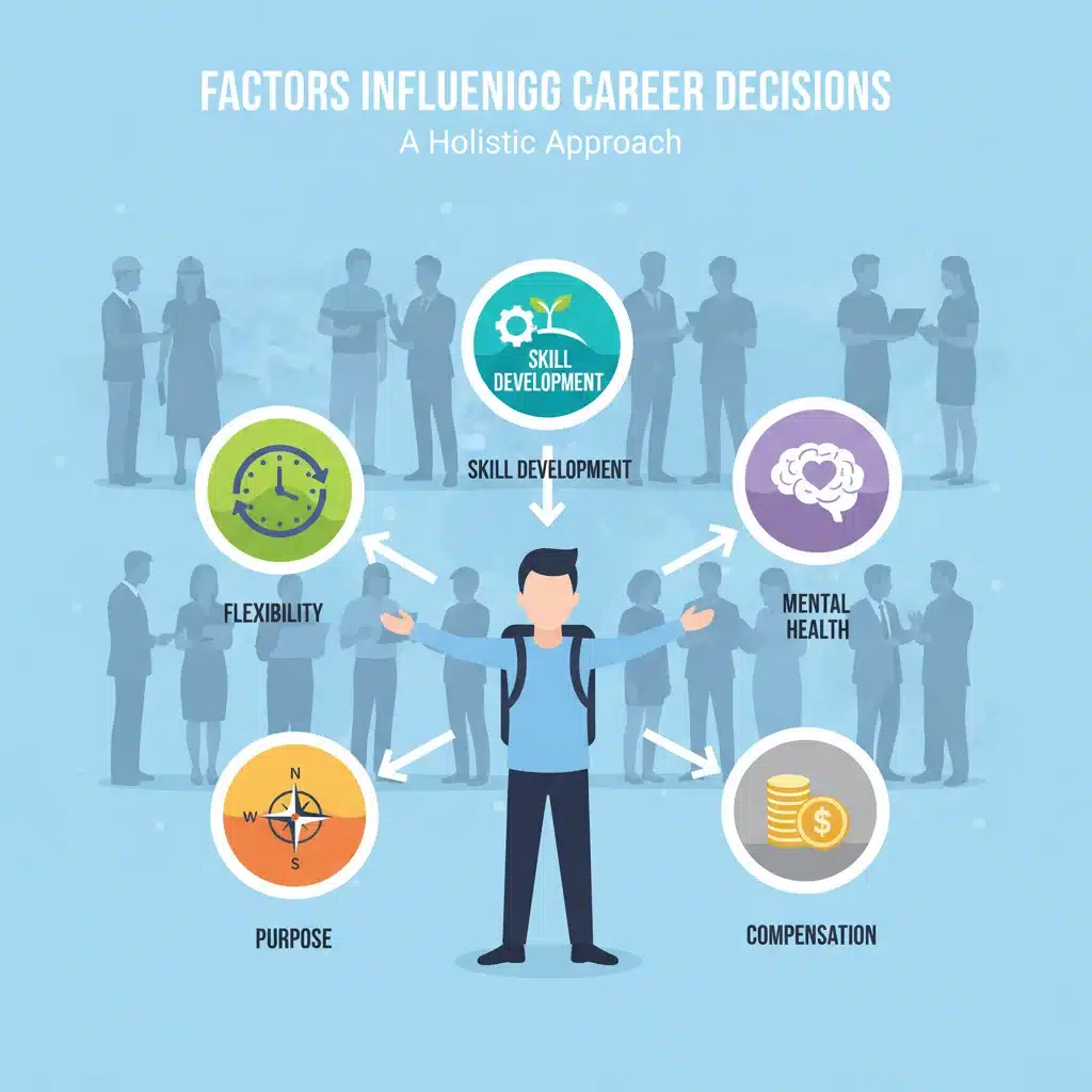 Key factors influencing modern career decisions and employee retention strategies.