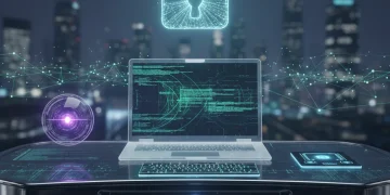 Protect Your Digital Privacy: Essential Gadgets for 2026 Futuristic digital privacy gadgets protecting data on a modern desk setup