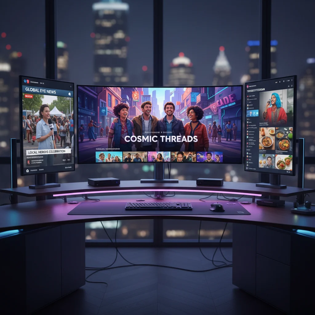 Various forms of media showcasing diverse content and representation