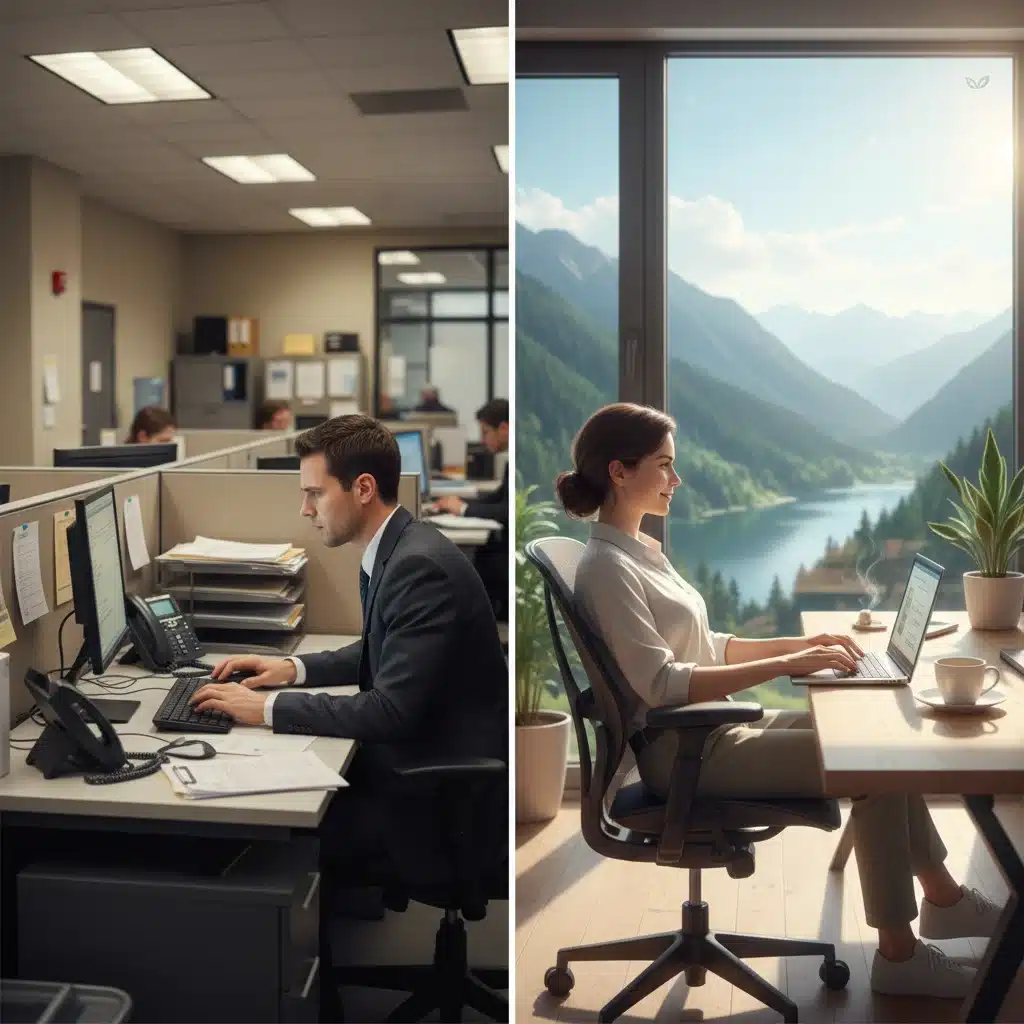 Work-life balance and flexibility driving career changes post-Great Resignation.
