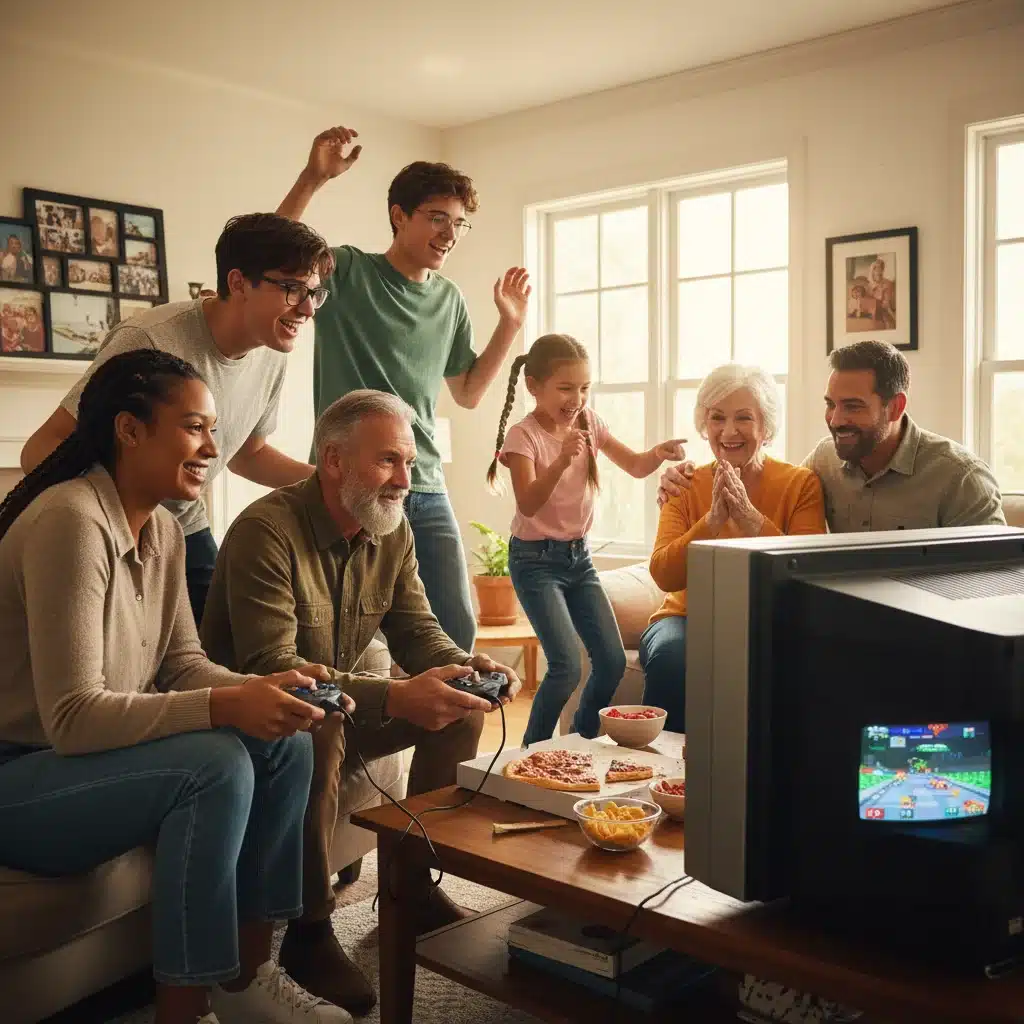 Intergenerational engagement with retro gaming, shared nostalgic experience
